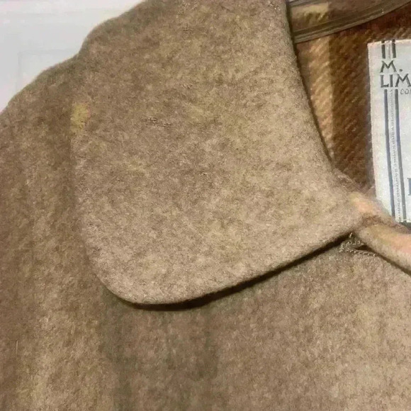 Vintage M Linman wool Burberry pattern Coat - Picture 9 of 11